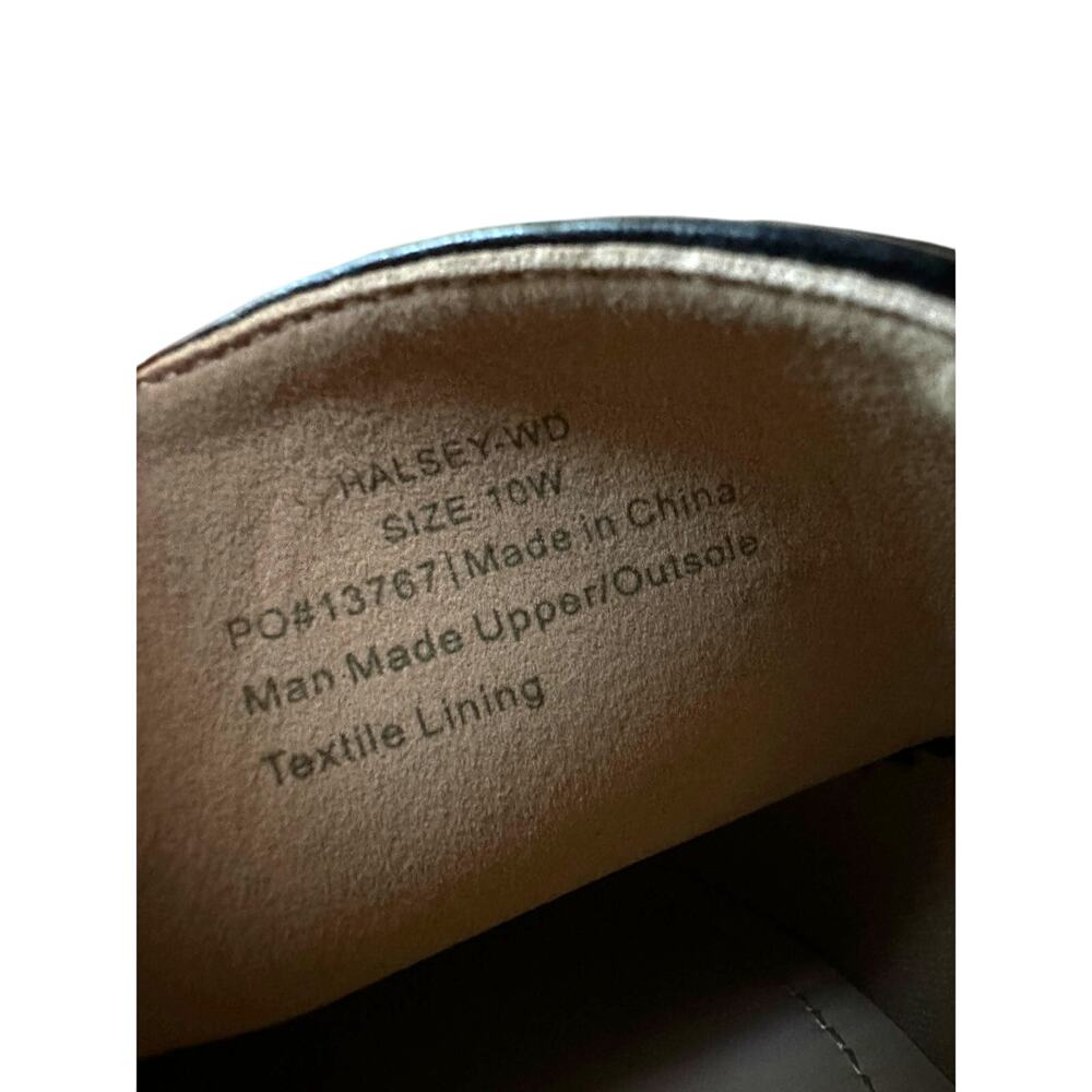 Journee Collection Women’s Loafers 10W Black‎ Moc Toe Slip-On Driving Shoes NIB - Picture 7 of 8